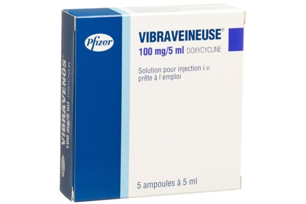 Vibravenös Inj Lös 100 mg/5ml 5 Amp 5 ml