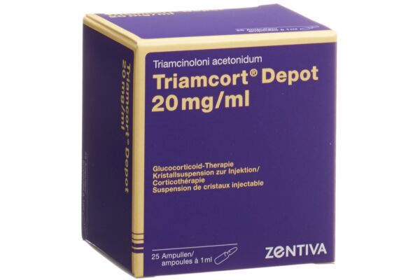 Triamcort Depot Krist Susp 20 mg/ml 25 Amp 1 ml