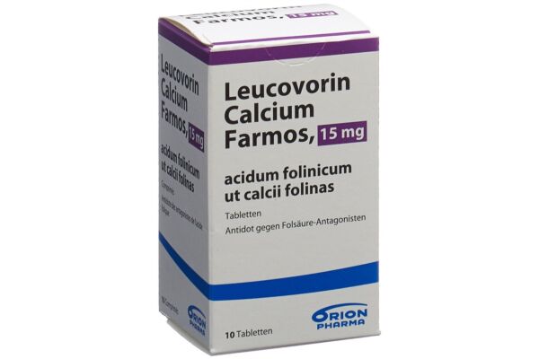 Leucovorin Calcium Farmos Tabl 15 mg Ds 10 Stk