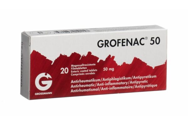 Grofenac Filmtabl 50 mg 20 Stk