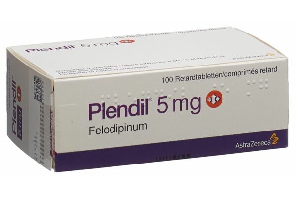Plendil cpr ret 5 mg 100 pce