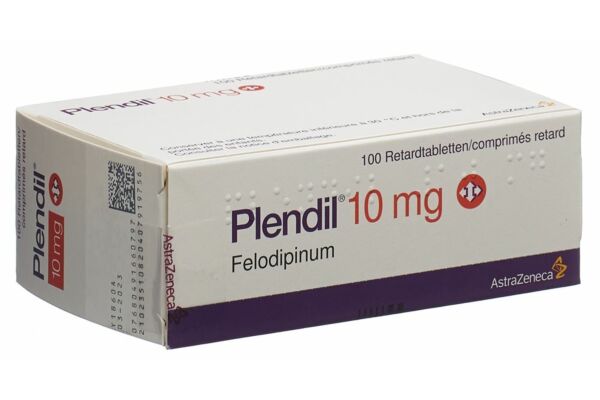 Plendil cpr ret 10 mg 100 pce