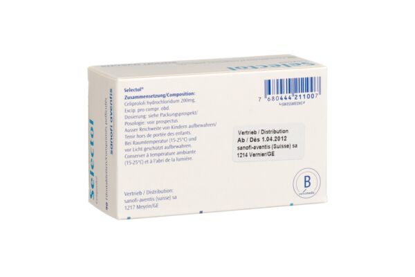 Selectol Filmtabl 200 mg 90 Stk