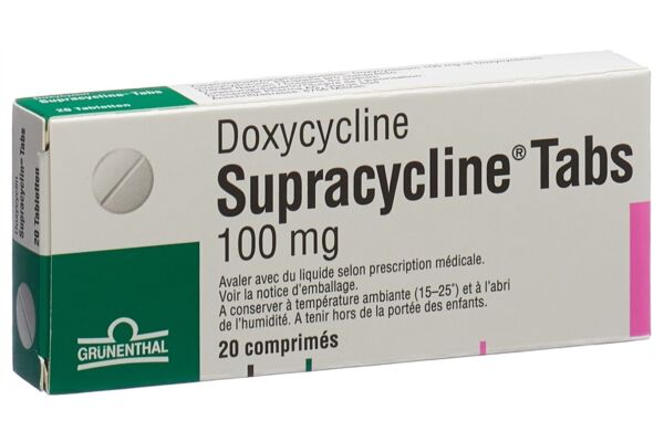 Supracyclin Tabs Tabl 100 mg 20 Stk