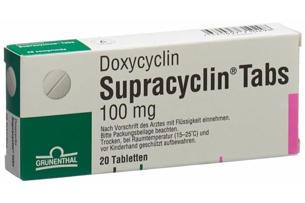 Supracycline Tabs cpr 100 mg 20 pce