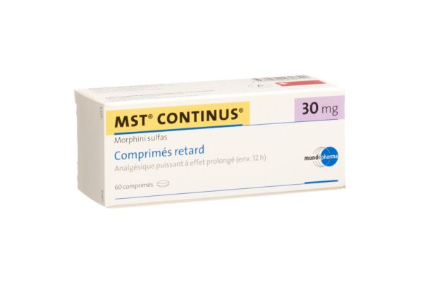 MST Continus cpr ret 30 mg 60 pce