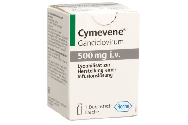 Cymevene subst sèche 500 mg flac