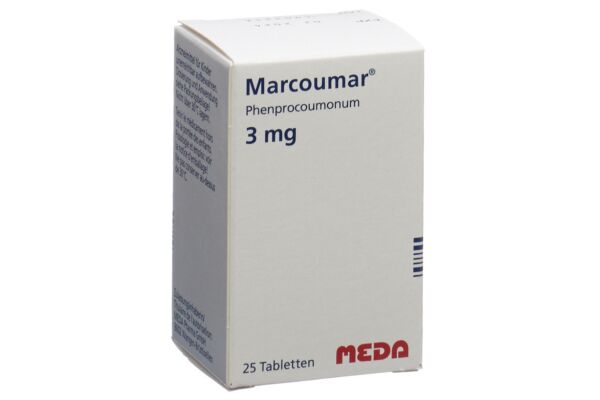 Marcoumar cpr 3 mg fl verre 25 pce