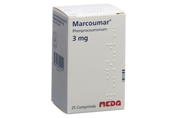 Marcoumar Tabl 3 mg Glasfl 25 Stk