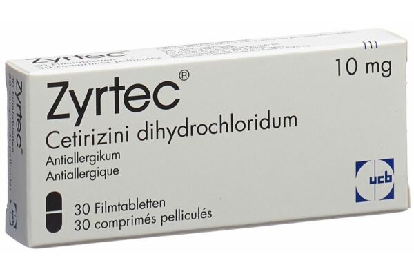 Zyrtec Filmtabl 10 mg 30 Stk