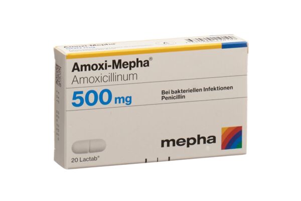 Amoxi-Mepha Lactab 500 mg 20 pce