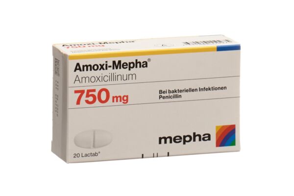 Amoxi-Mepha Lactab 750 mg 20 pce