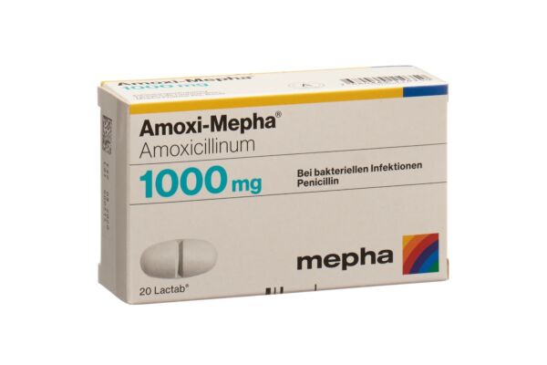 Amoxi-Mepha Lactab 1000 mg 20 Stk