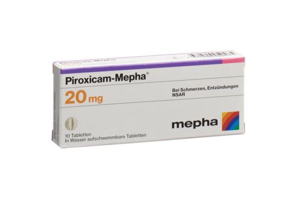 Piroxicam-Mepha cpr 20 mg 10 pce