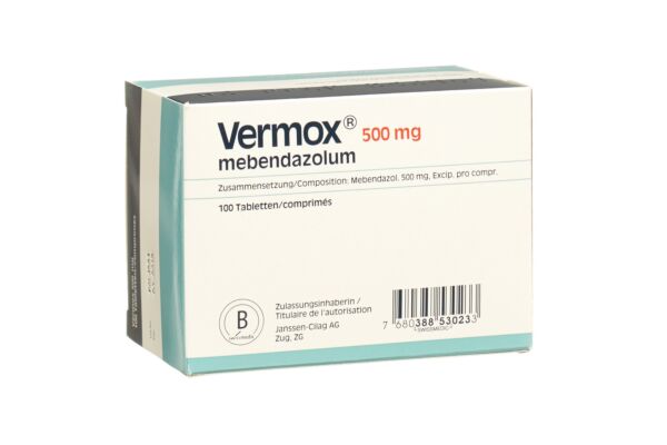 Vermox Tabl 500 mg 100 Stk