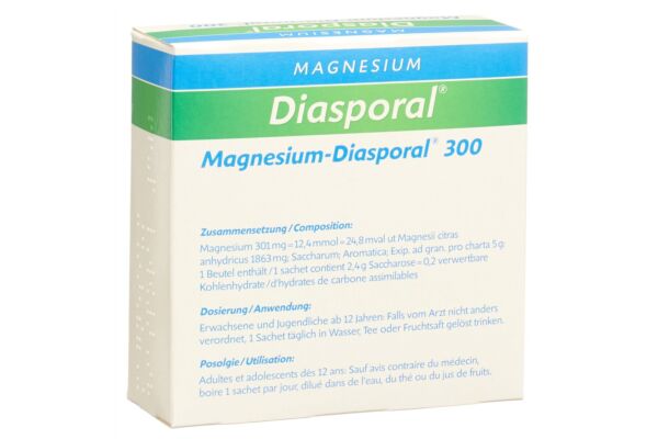 Magnesium Diasporal gran 300 mg sach 20 pce