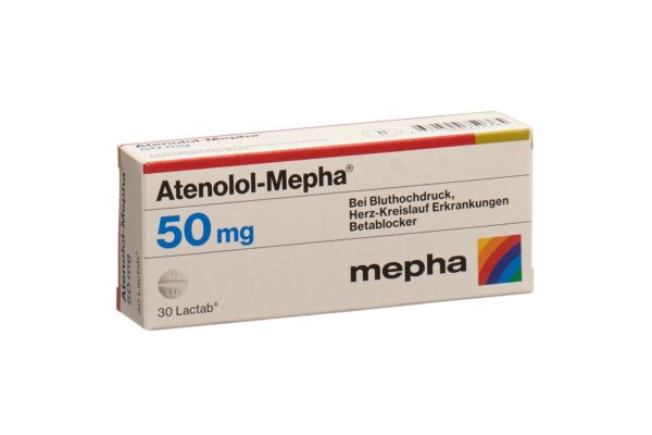 Atenolol-Mepha Lactab 50 mg 30 pce