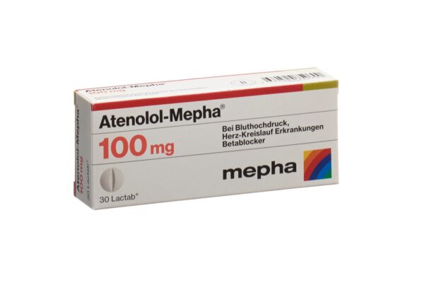 Atenolol-Mepha Lactab 100 mg 30 Stk