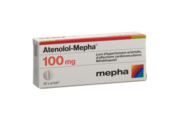 Atenolol-Mepha Lactab 100 mg 30 pce