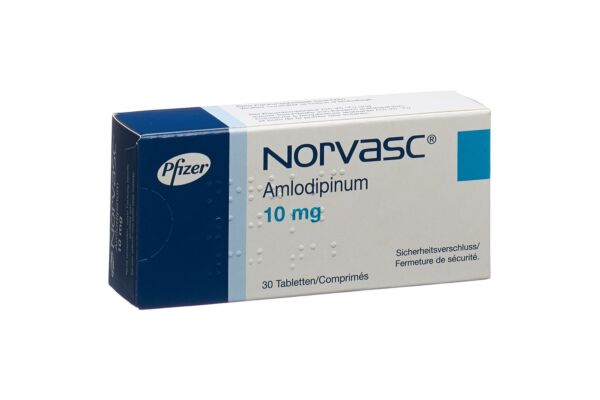 Norvasc Tabl 10 mg 30 Stk