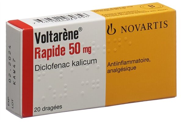Voltarène Rapide drag 50 mg 20 pce