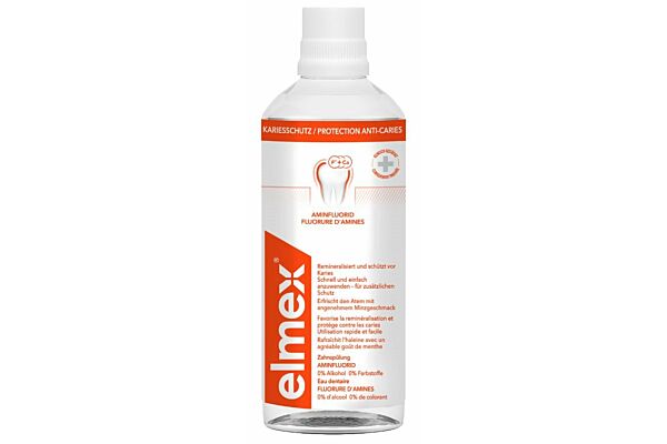 elmex PROTECTION CARIES eau dentaire fl 400 ml