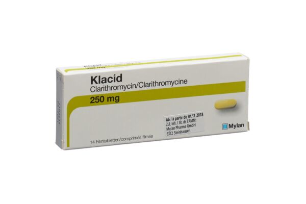 Klacid cpr pell 250 mg 14 pce