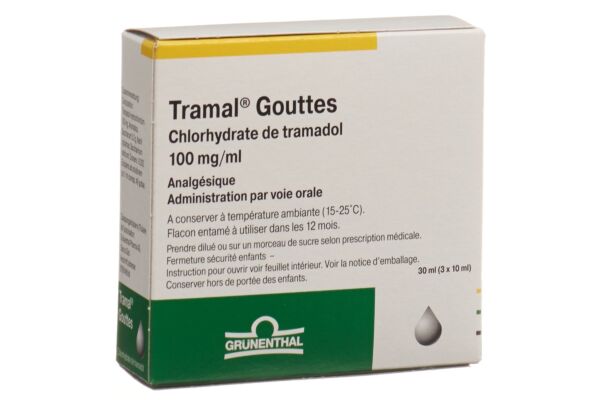 Tramal gouttes 100 mg/ml 3 fl 10 ml