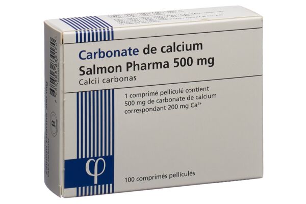 Calcium Carbonat Salmon Pharma Filmtabl 500 mg 100 Stk