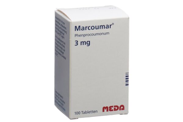 Marcoumar cpr 3 mg fl verre 100 pce