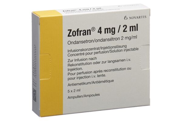 Zofran conc perf 4 mg/2ml 5 amp 2 ml