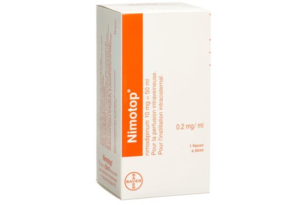 Nimotop Inf Lös 10 mg/50ml 5 Amp 50 ml