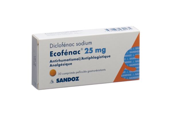 Ecofénac cpr pell 25 mg 30 pce