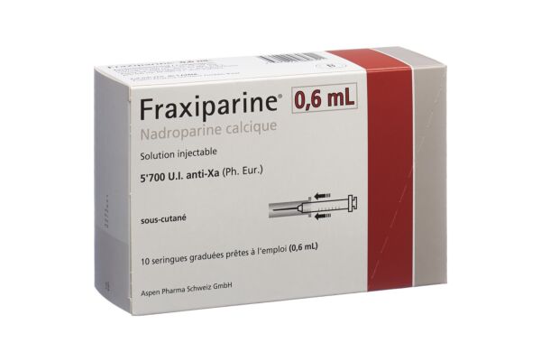 Fraxiparine 0.6 ml sol inj 10 ser pré 0.6 ml