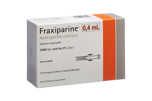 Fraxiparine 0.4 ml sol inj 10 ser pré 0.4 ml