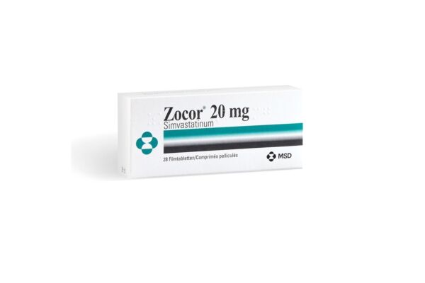 Zocor cpr pell 20 mg 28 pce