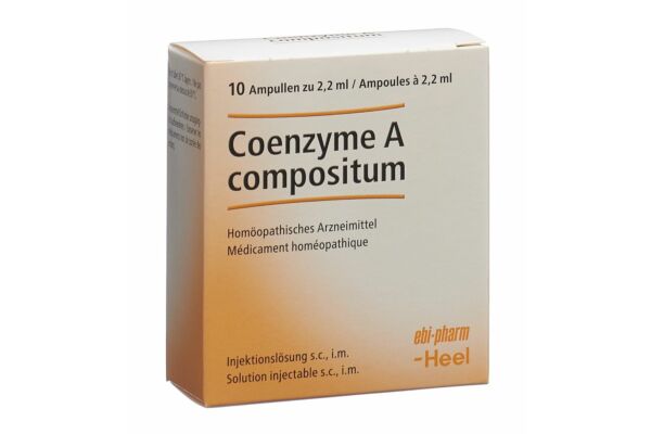 Coenzyme A compositum Heel Inj Lös 10 Amp 2.2 ml