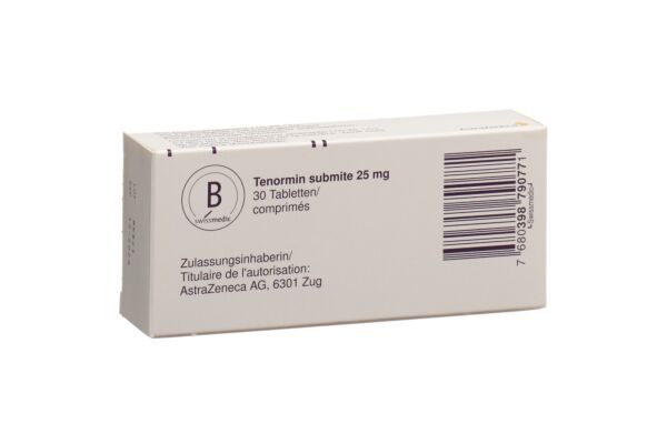 Tenormin submite cpr 25 mg 30 pce