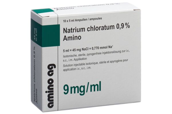 NaCl Amino Inj Lös 0.9 % 5ml Ampullen 10 Stk