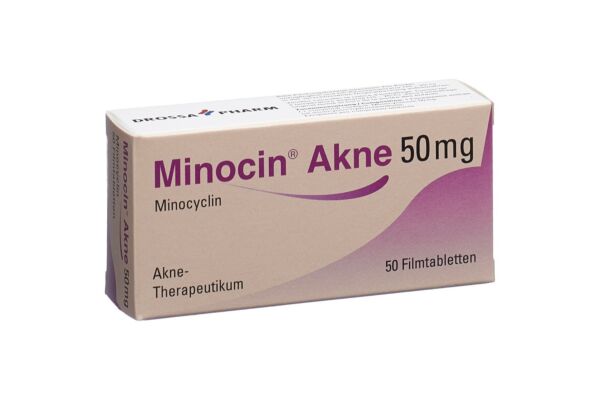 Minocin Akne Filmtabl 50 mg 50 Stk