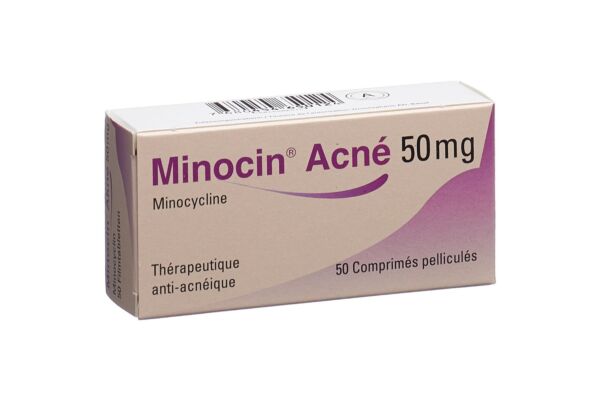 Minocin Akne Filmtabl 50 mg 50 Stk