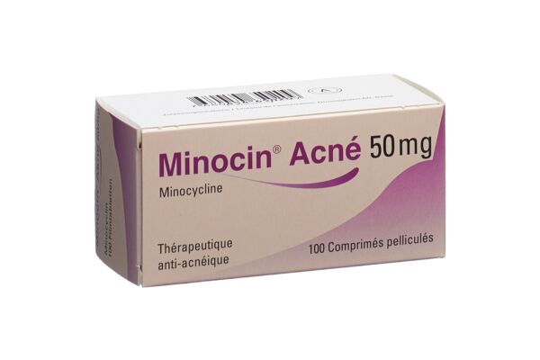 Minocin Acné cpr pell 50 mg 100 pce