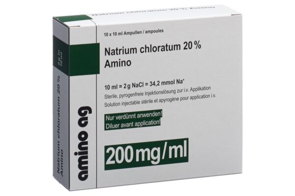 NaCl Amino conc perf 20 % 10ml ampoules 10 pce
