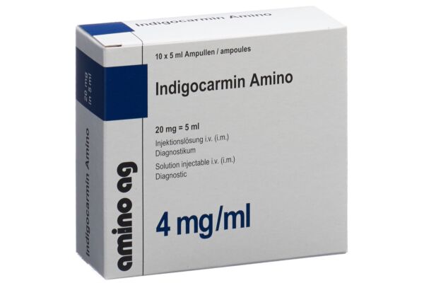 Indigocarmin Amino 20 mg/5ml 10 Amp 5 ml
