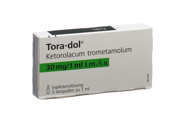 Tora-dol Inj Lös 30 mg/ml 5 Amp 1 ml