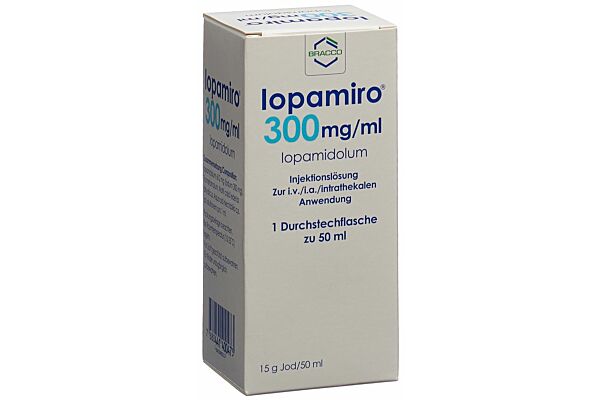 Iopamiro sol inj 300 mg/ml 50ml flacon