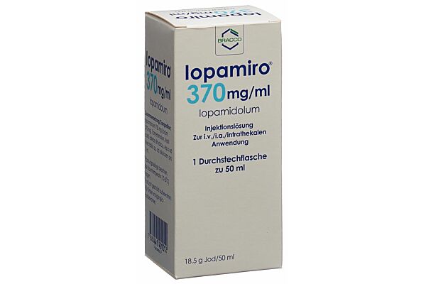 Iopamiro sol inj 370 mg/ml 50ml flacon