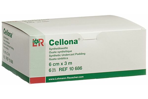 Cellona ouate synthétique 6cmx3m blanc rouleau 6 pce