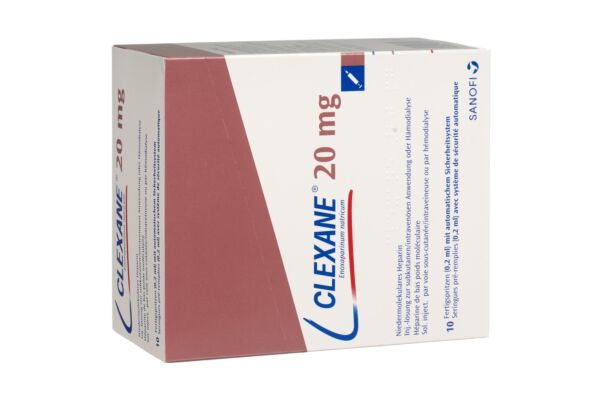 Clexane Inj Lös 20 mg/0.2ml 10 Fertspr 0.2 ml