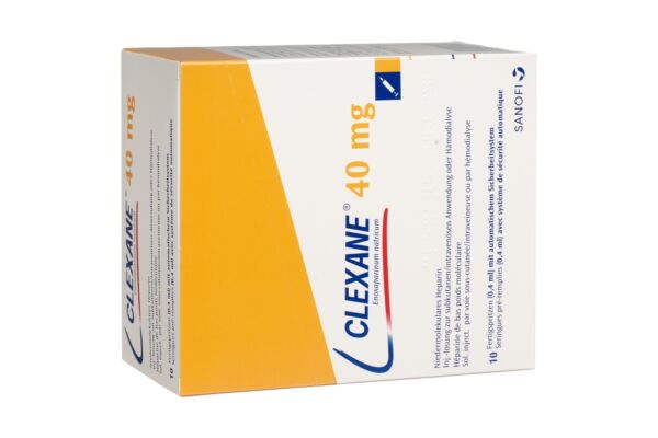 Clexane Inj Lös 40 mg/0.4ml 10 Fertspr 0.4 ml